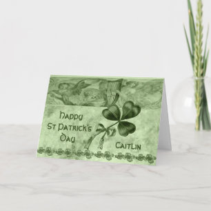 Beautiful Shamrocks Card