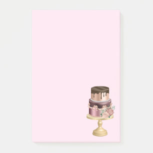 Beautiful Shiny Glam Party Cake Post-it Notes