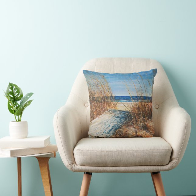 Beautiful Shore Beach Landscape Art Cushion (Chair)