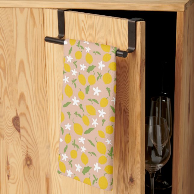 Beautiful Sicilian Lemon Tea Towel (Thirds Fold)
