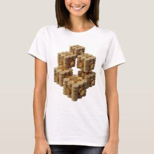 Beautiful Silver ABSTRACT ART Abstract Design T-Shirt