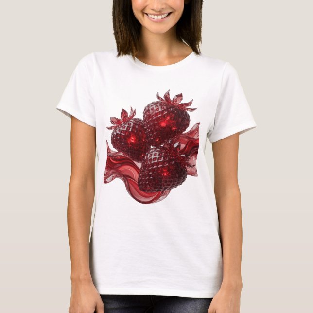 Beautiful Silver ABSTRACT ART Abstract Design T-Shirt (Front)