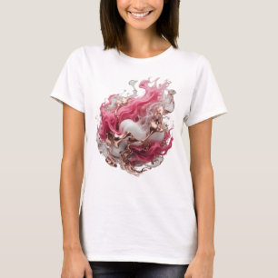 Beautiful Silver ABSTRACT ART Artistic Motif T-Shirt