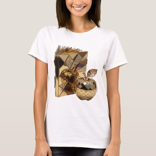 Beautiful Silver ABSTRACT ART Design T-Shirt (Front)