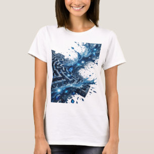Beautiful Silver BLUE JEWELS IN WATER Graphic Tee