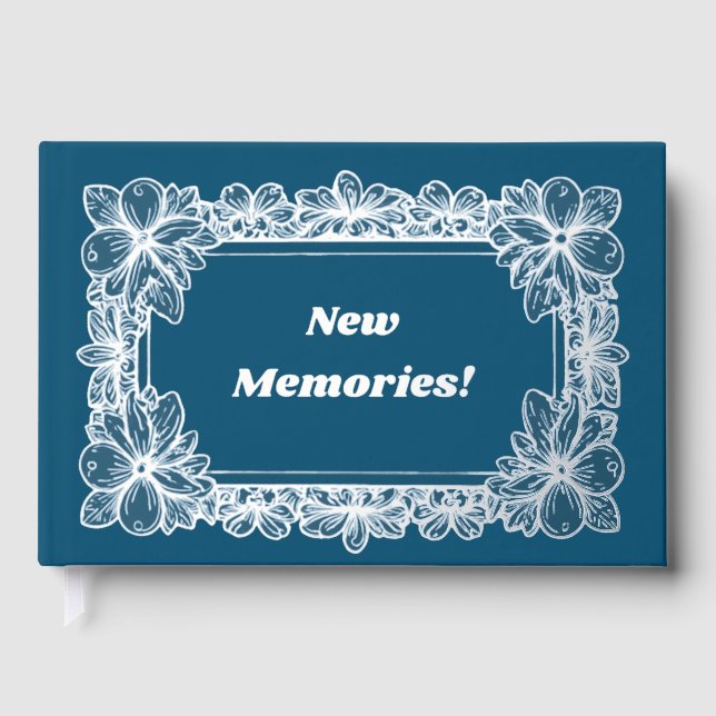 Beautiful silver foil photo/guest book (Front)