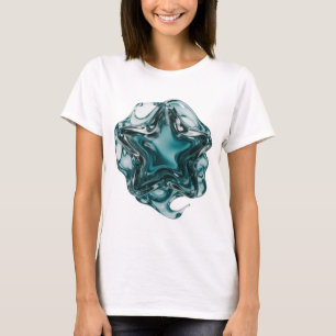Beautiful Silver STAR BALL Text Design T-Shirt