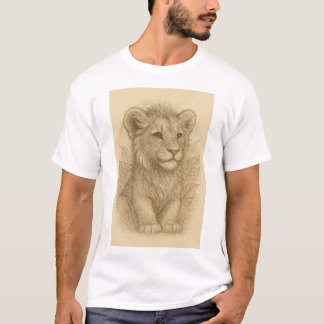 Beautiful sketch Lion Cub T-Shirt