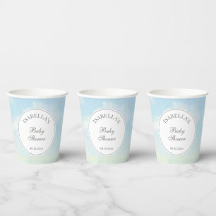 Beautiful Sky and Clouds Cloud Nine Baby Shower Paper Cups