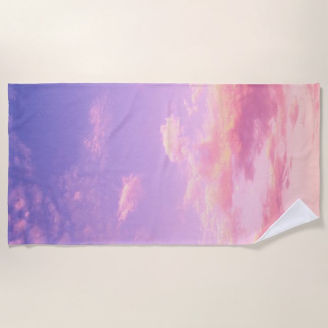 Beautiful sky beach towel (Front)