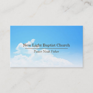 Beautiful Sky Christian Pastor Christianity Card