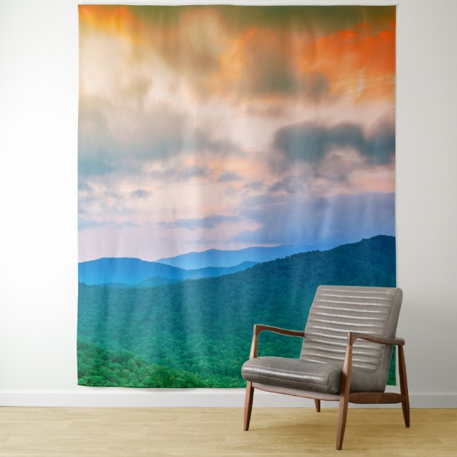 Beautiful sky,red clouds tapestry (In Situ)