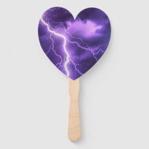 beautiful sky, thunder hand fan