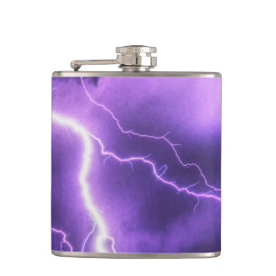beautiful sky, thunder hip flask