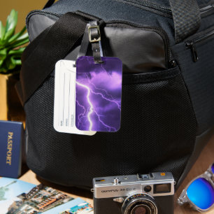 beautiful sky, thunder luggage tag