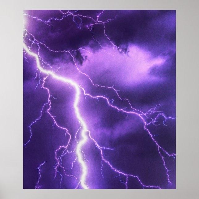 beautiful sky, thunder poster (Front)