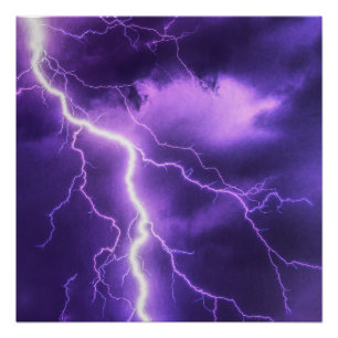beautiful sky, thunder poster