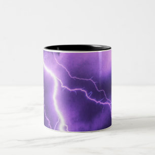 beautiful sky, thunder Two-Tone coffee mug