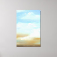 Beautiful Skyscape with Fluffy Clouds