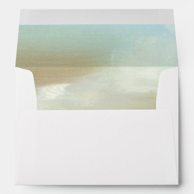Beautiful Skyscape with Fluffy Clouds Envelopes (Back (Bottom))