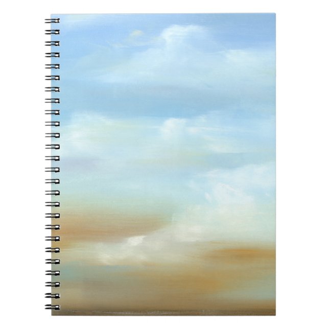 Beautiful Skyscape with Fluffy Clouds Spiral Notebook (Front)