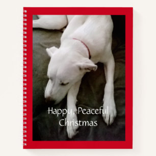 Beautiful Sleeping Labrador Dog Christmas Notebook