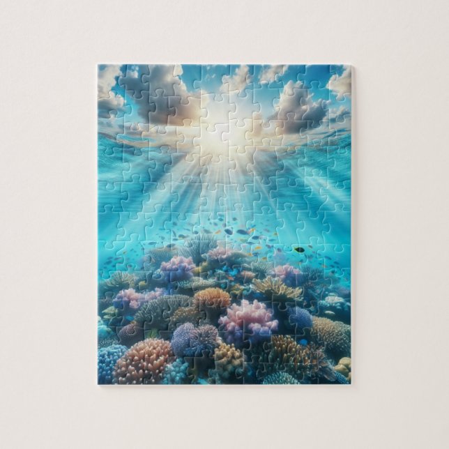 Beautiful snorkelling reef jigsaw puzzle (Vertical)