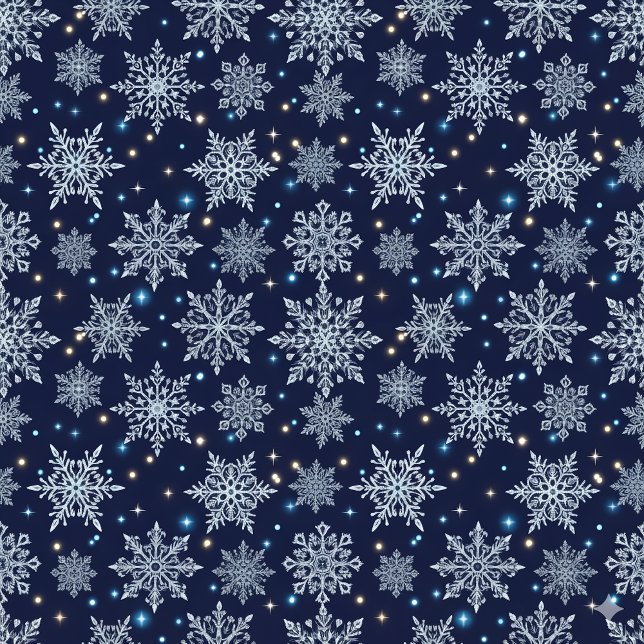 beautiful snow crystal pattern wrapping paper (Creator Uploaded)