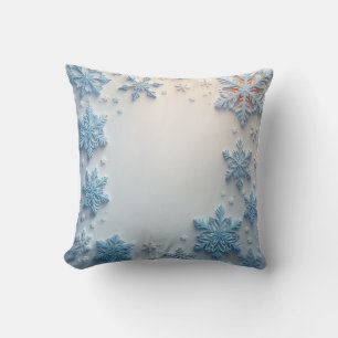 Beautiful snowflake pattern cushion