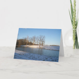 Beautiful Snowy Lake Card