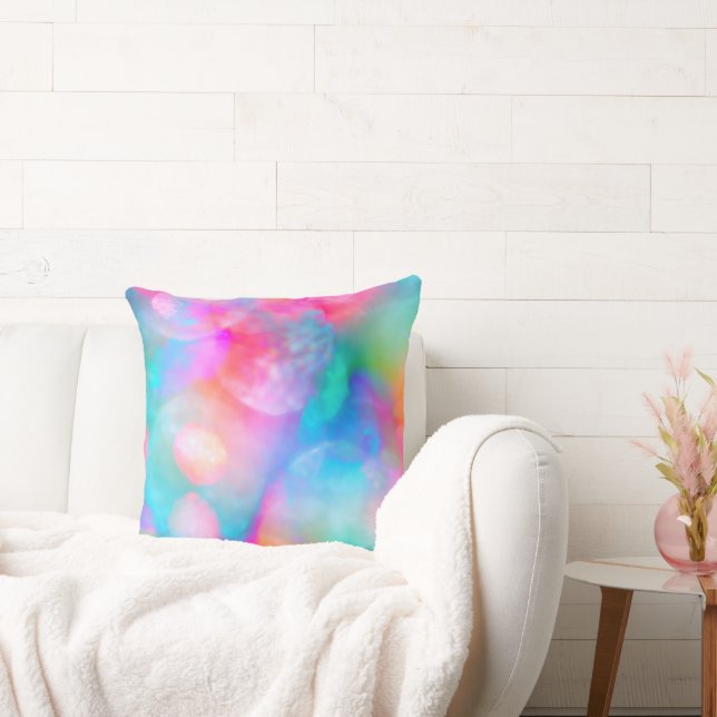Beautiful Soft Colourful Rainbow  Cushion (Couch)