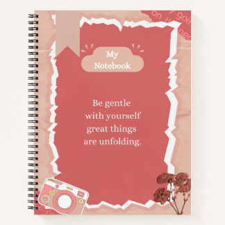 Beautiful soft notebook journal for girls | pretty