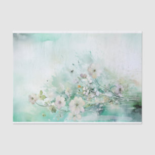 Beautiful, soft pastel shaded flowers tissue paper