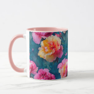 Beautiful Soft Pink Flower Pattern Mug