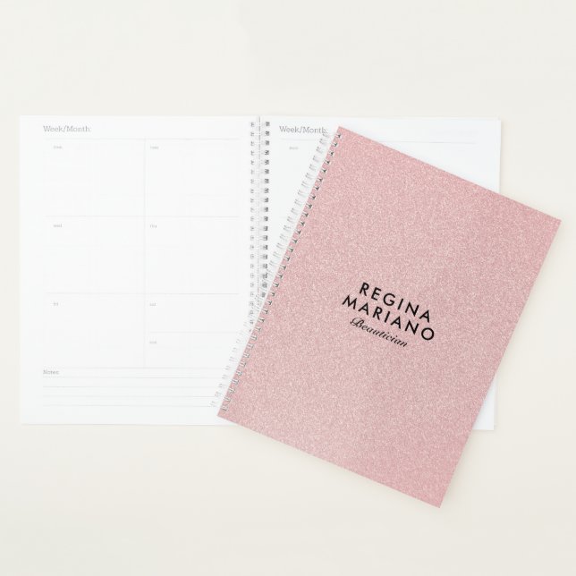 Beautiful Soft Pink Glittery Background Planner (Display)