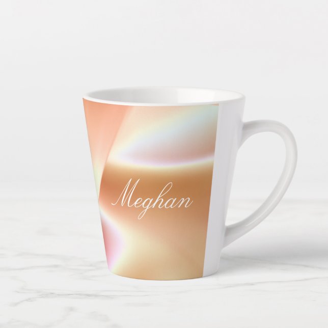 Beautiful Soft Pink Latte Mug (Right)