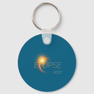 Beautiful Solar Eclipse 2017 Graphic Key Ring