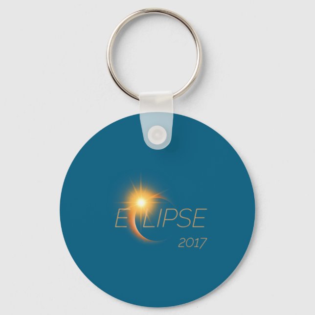 Beautiful Solar Eclipse 2017 Graphic  Key Ring (Front)