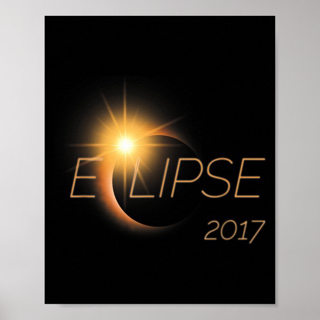 Beautiful Solar Eclipse 2017 Graphic  Poster (Front)