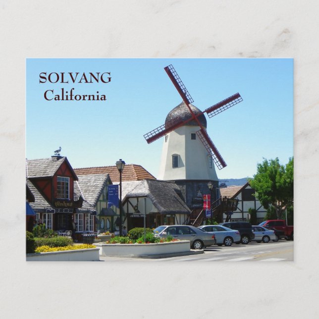 Beautiful Solvang Postcard! Postcard (Front)