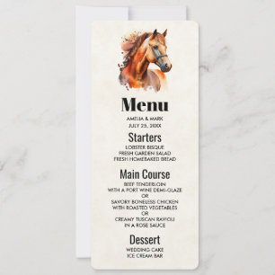 Beautiful Sorrel Horse Portrait Invitation