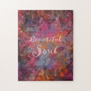 Beautiful Soul abstract leaf design puzzle