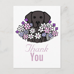 Beautiful Soul Black Labrador Illustration 2 Postcard