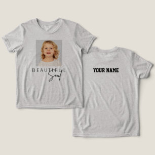 Beautiful Soul Typography, Custom T-shirt Women Tri-Blend Shirt