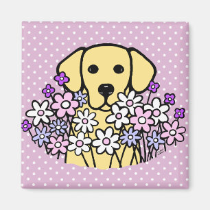 Beautiful Soul Yellow Labrador Illustration Magnet
