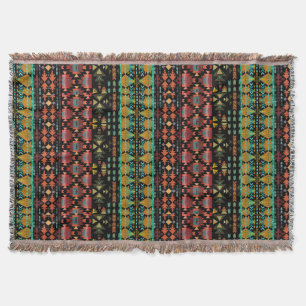 Beautiful Southwestern Style Quilted Borders Throw Blanket
