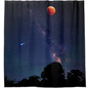 Beautiful Space Shower Curtain