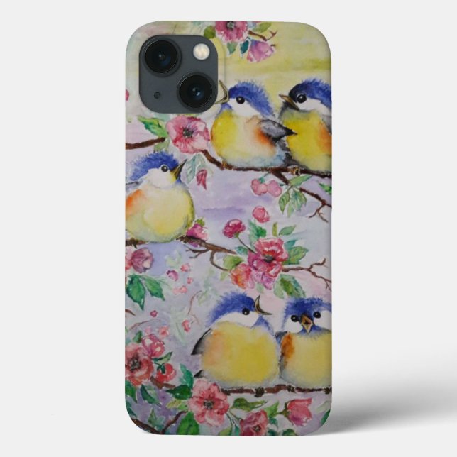 Beautiful Sparrows iPhone Case Spring (Back)