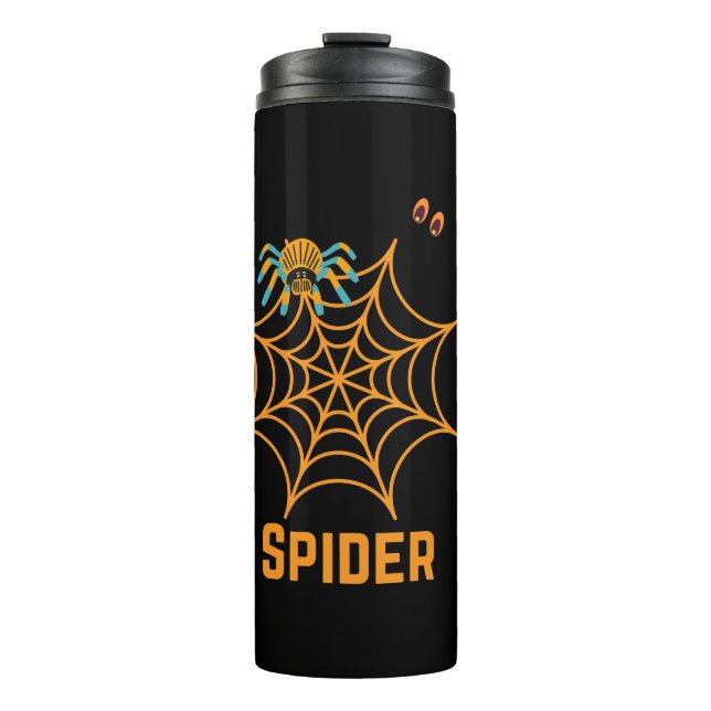 Beautiful Spider Web Thermal Tumbler (Front)
