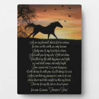 Beautiful Spiritual Horse Memorial with Poem